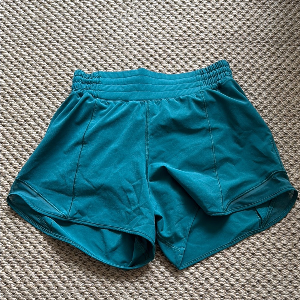 Lululemon hotty hot high-rise short 4” Teal Women's Athletic Shorts